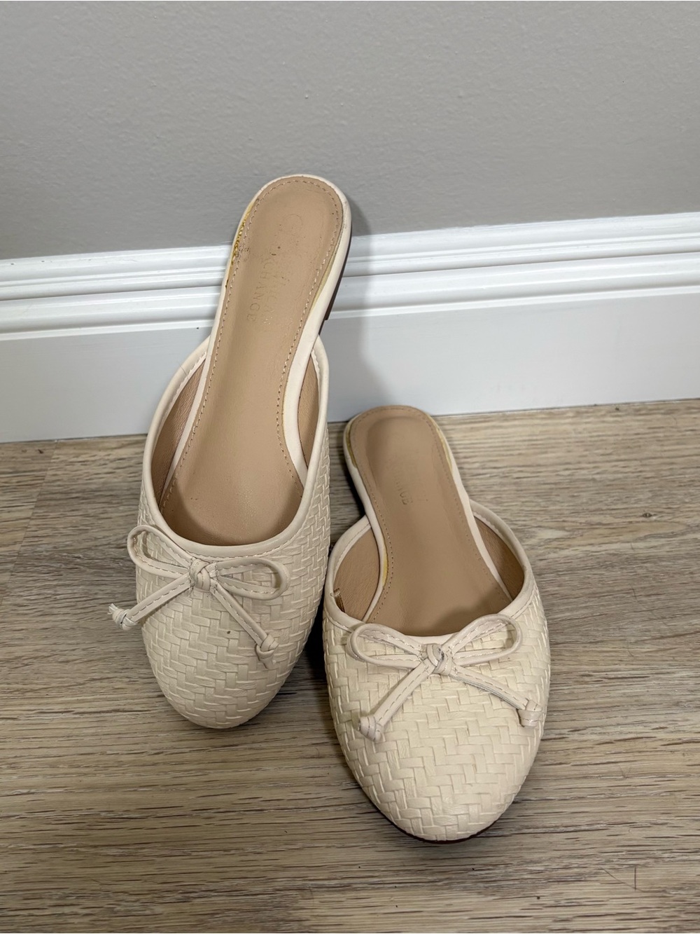 Vintage Bow tie ballet mules
